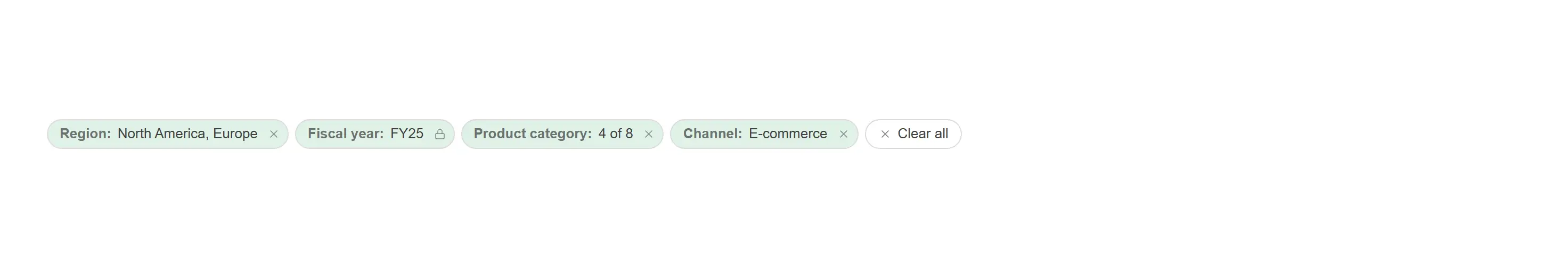 Selection bar — Put the current selection state on the sheet itself, complete with locks and one-click clearing.